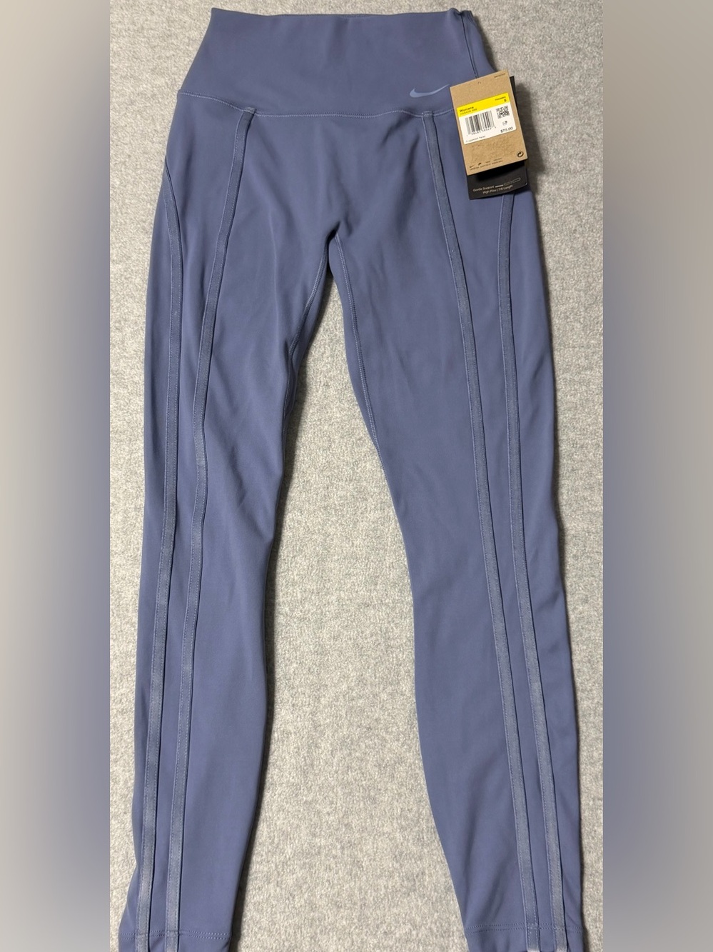 Nike One Women’s Small Dri-FIT High Waisted 7/8 Leggings Purple NWT HV2478